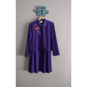 80s Vintage Art to Wear Wearable Art Funky Skirt Set Victoria Morgan Sport